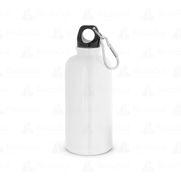 Squeeze personalizado em aço inox com mosquetão 560 ml